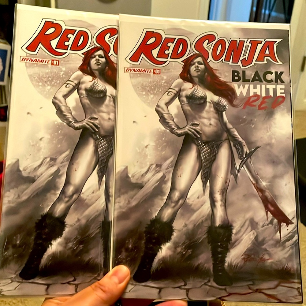 Red Sonja Black White Red #1 2021 Lucio Parrillo Dynamite Comics x2 copies